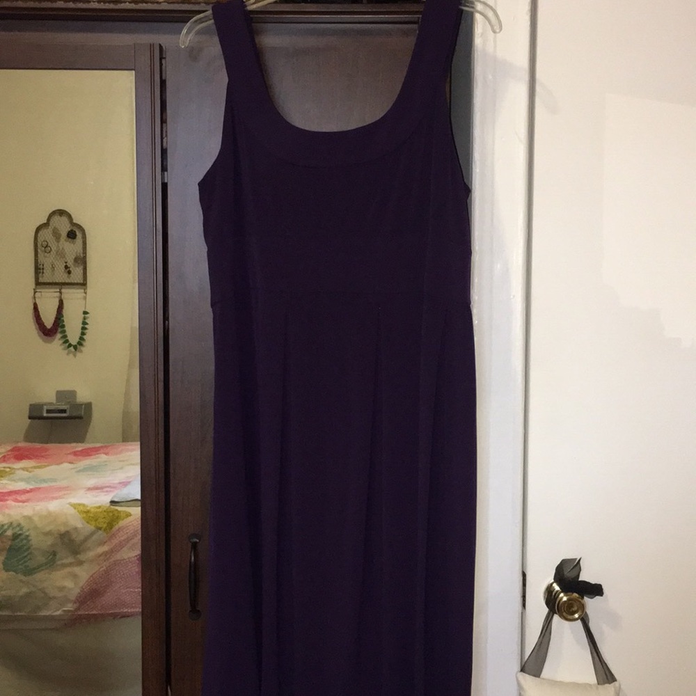 Donna Ricco Purple Midi Dress